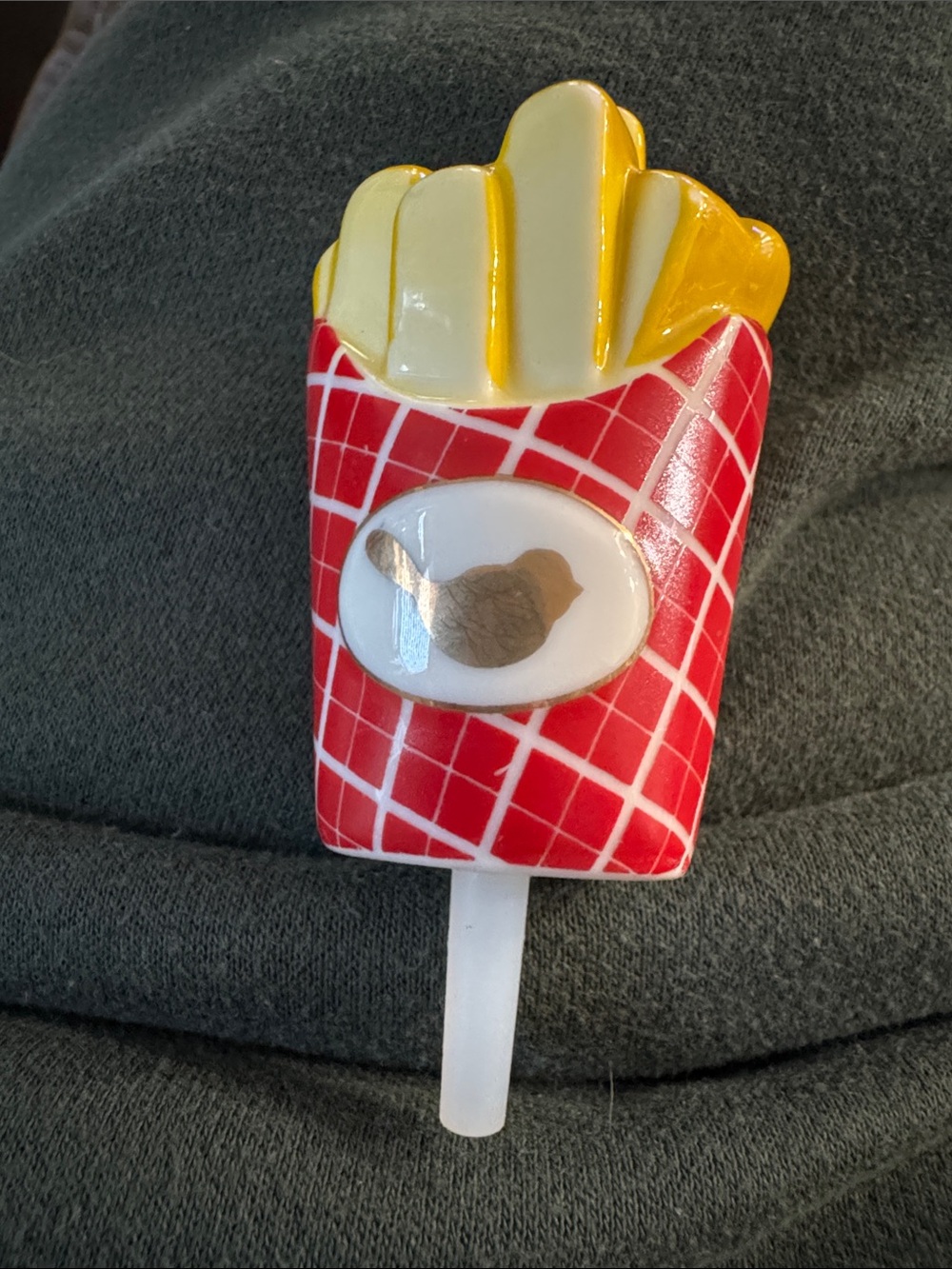 NEW Nora Fleming Happy Fry Day, French Fry Mini - Yellow & Red - Picture 2 of 4